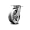 Service Caster 6 Inch Kingpinless V Groove Semi Steel Wheel Swivel Top Plate Caster SCC SCC-KP30S620-VGR - alternate 1
